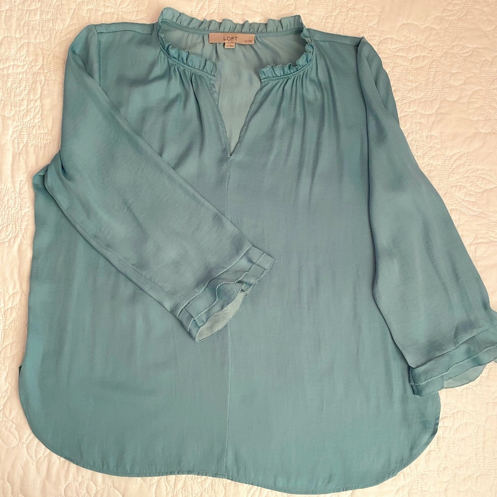 Loft Seafoam Tunic, Petite Large